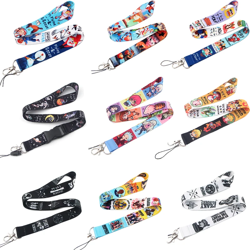 BH1085 Cartoon Friend Tv Show Peaky Blinders Lanyard Neck Strap Rope For Mobile Cell Phone ID Card Badge Holder With Keychain