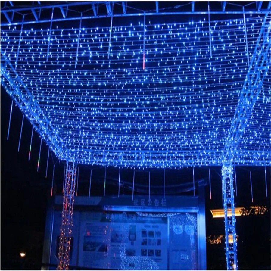 Imagem -04 - Iluminação do Feriado Led Luzes de Natal ao ar Livre 100m 50m 30m 20m String Luzes Guirlandas Decoração para Festa Casamento Jardim Rua