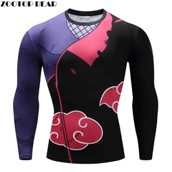 Anime 3D Printed Tshirts Men Compression Shirts Long Sleeve Tops Gym Fitness T-shirts Novelty Slim Tights Male Cosplay Costume