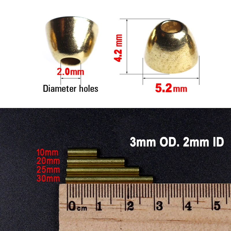 Combinación de sistema de atado de moscas de tubo con herramienta adaptadora de tubo de mosca y tubos de latón, tubos de cono y revestimiento, materiales para atar moscas de cabeza de acero de salmón