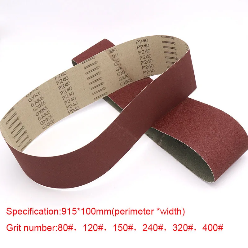 

1/5/10PCS 915*100mm 80#-400# Grit Sanding Belts Annular Pneumatic Abrasive Belt For Industrial Woodworking Polishing Sandpaper