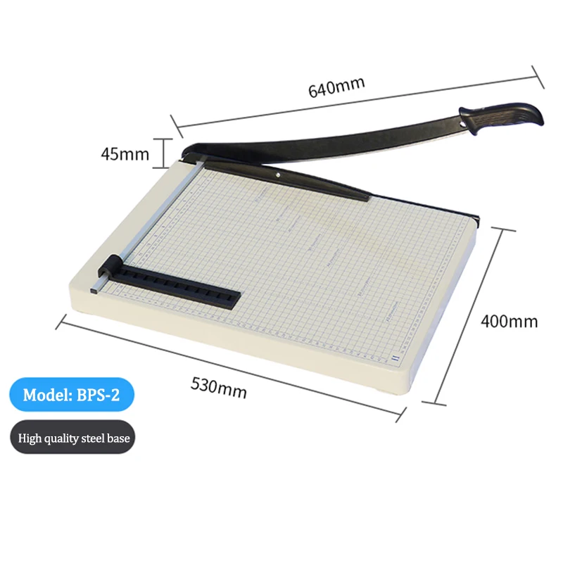 BPS-3 Steel Paper Cutter B4 Paper Cutter Manual Paper Cutter Home Office Tool Paper Cutter Guillotine Photo Graphic Paper Cutter