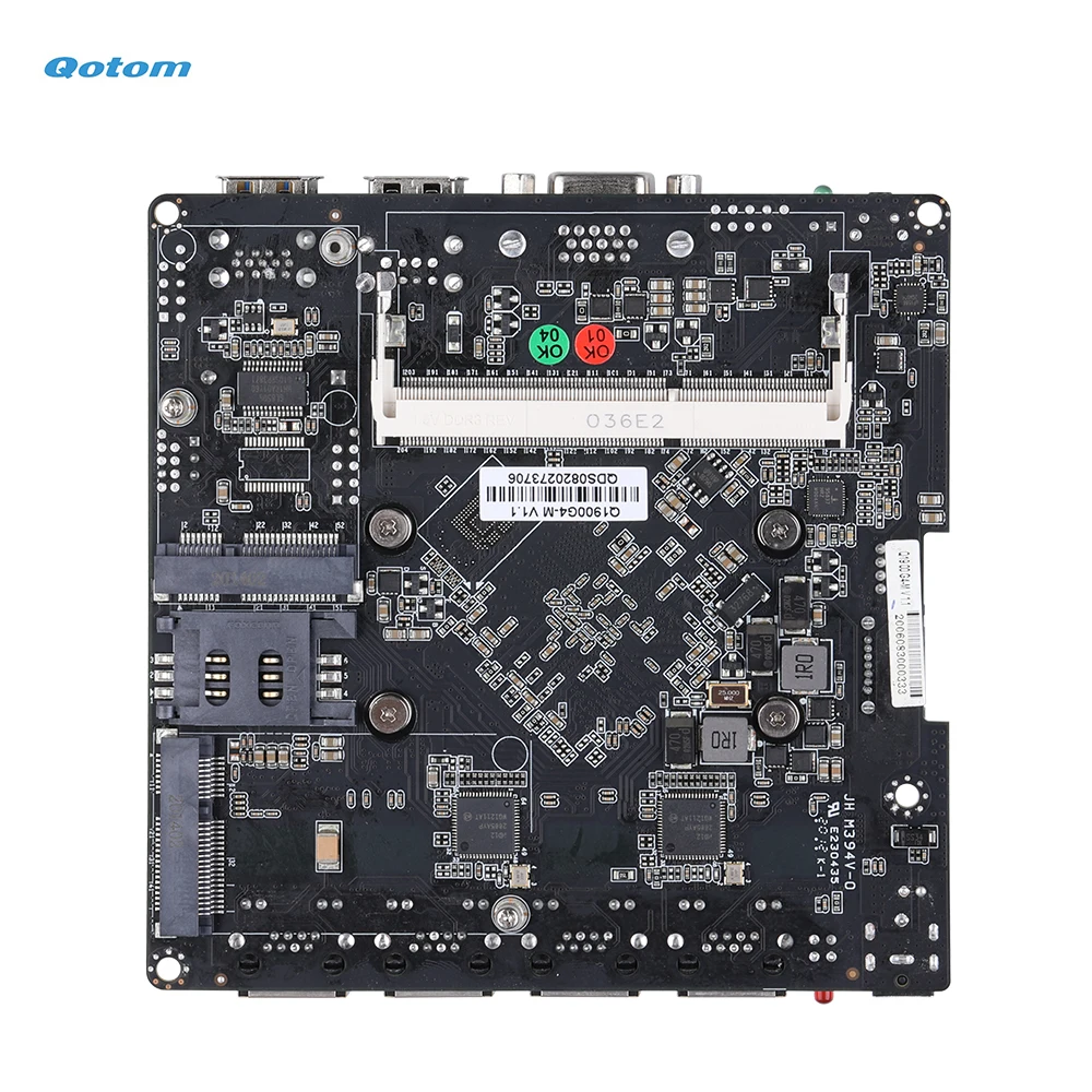 Imagem -03 - Itx Placa-mãe Q1900g4-m com Bay Trail J1900 Processador a Bordo Quad Core 2.0 Ghz Vga 4x Gigabit Lan Vpn Roteador Firewall Nano