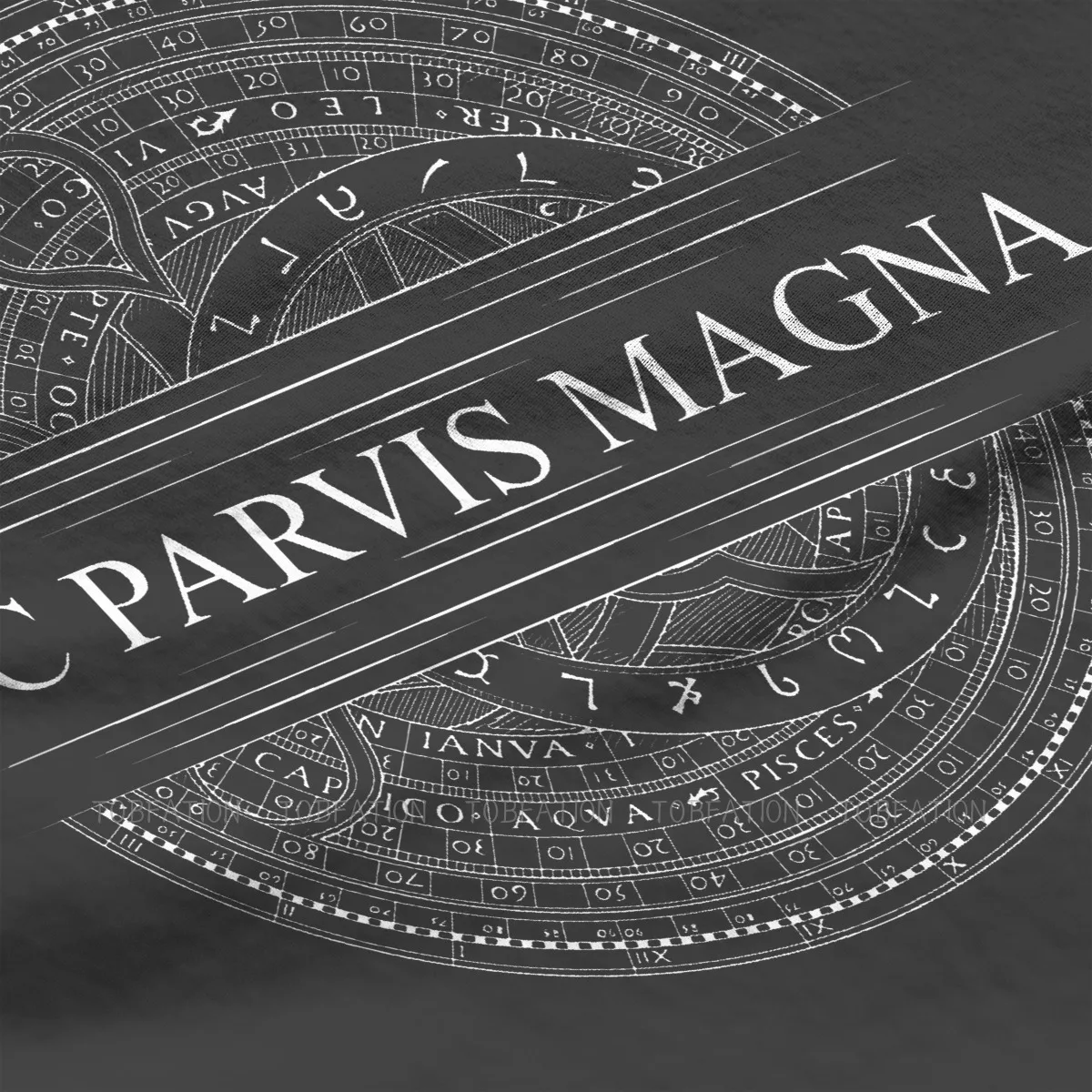 Sic Parvis Magna Hipster TShirts Uncharted Male Harajuku Pure Cotton Tops T Shirt O Neck Big Size