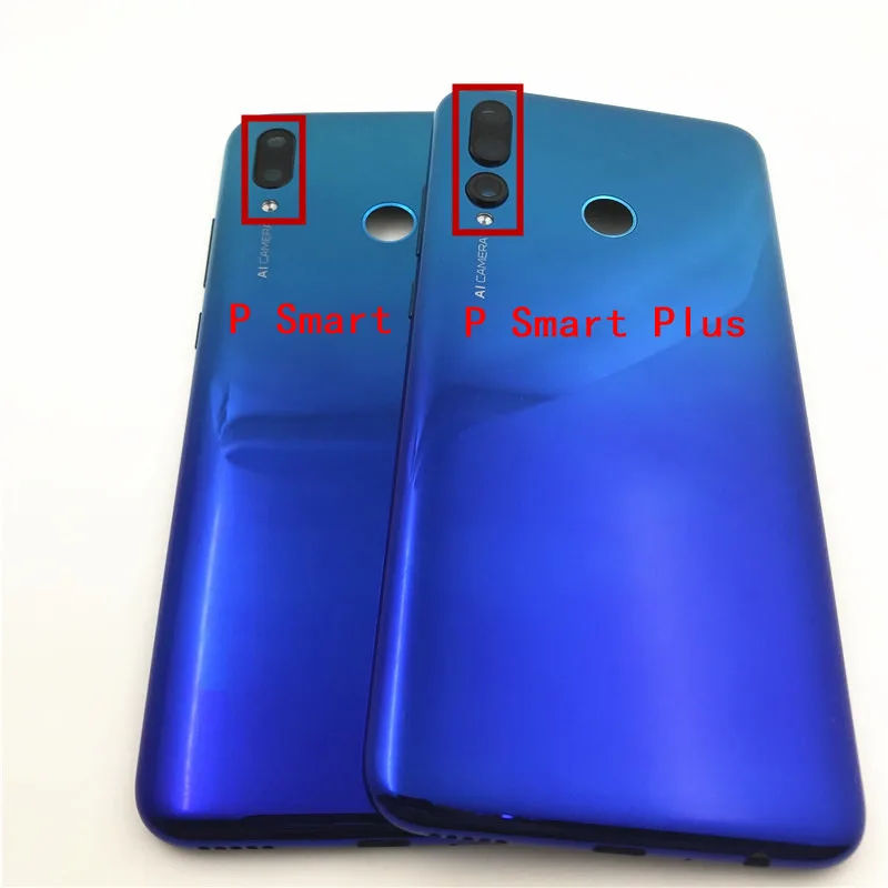 For Huawei P Smart 2019 Battery Back Cover Rear Cover Housing Door For Huawei P Smart Plus 2019 With Side Buttons