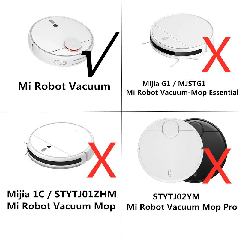 All Parts for Xiaomi Mi Robot Vacuum Cleaner SDJQR01RR SDJQR02RR SDJQR03RR (Brush + Filter + Wheel + Main Brush Cover)