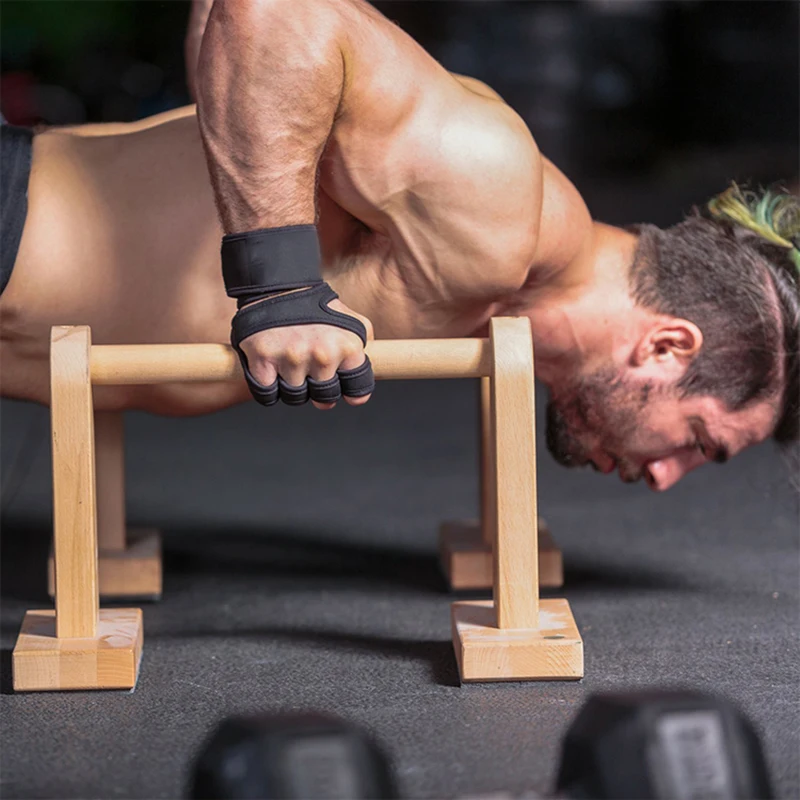 Nowy 1 para podnoszenie ciężarów rękawice treningowe kobiety mężczyźni Fitness sport kulturystyki gimnastyka uchwyty siłownia ręka ochraniacz na dłoń rękawiczki