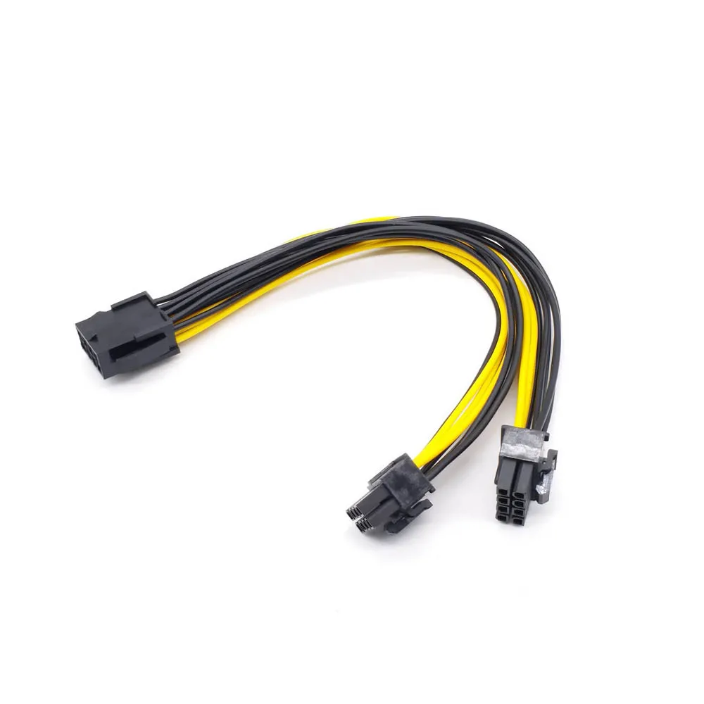 EPS-12V 8Pin Female to Dual 8Pin (4+4)Pin EPS 12V Male Motherboard Power Supply Cable Y Splitter Adapter Sleeve