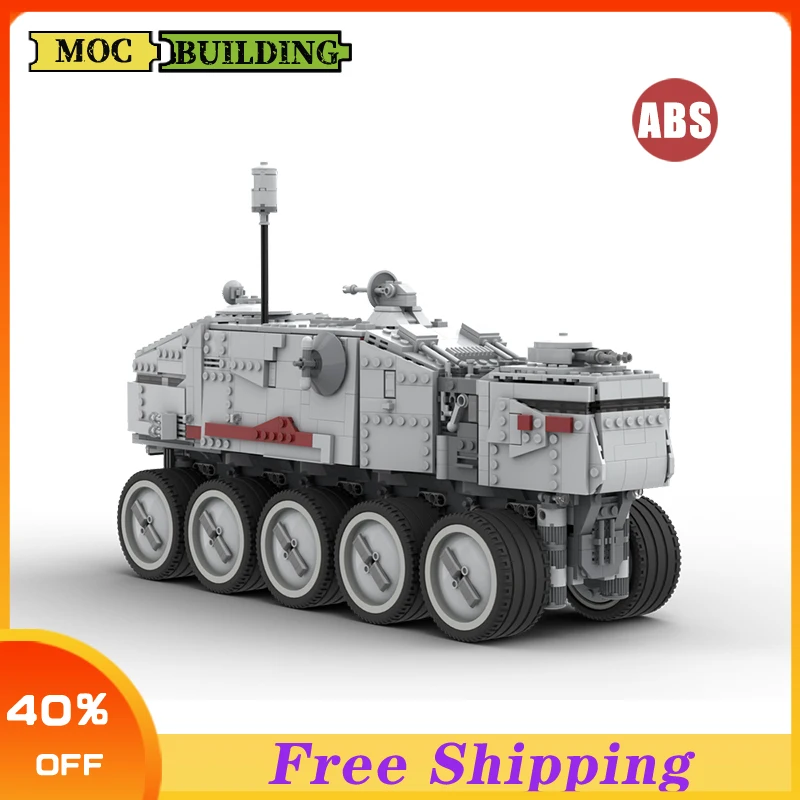 

Star Movie Series Large Republic Cloned turbo Tank Star Plan MOC Building Block Imperial Transport Vehicle Bricks Toys Gifts