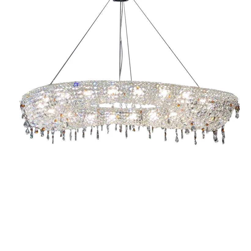 Simple and Light Luxury Crystal Chandelier Living Room Creative Personality Restaurant Villa Luxury Lamps