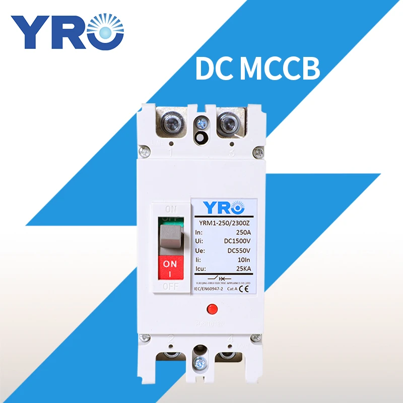 

DC 2P 100A 160A Moulded Case Circuit Breaker Switch MCCB Solar Battery Main Switch Solar battery protector