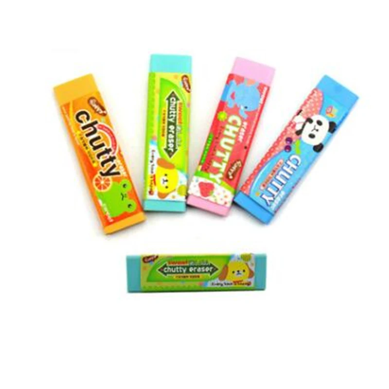 Chutty Ontwerp Rubber Gum Sets Kauwgom Gum Speelgoed voor Kinderen Verjaardag School Briefpapier Gift voor Vrienden 8 Stuks per lot