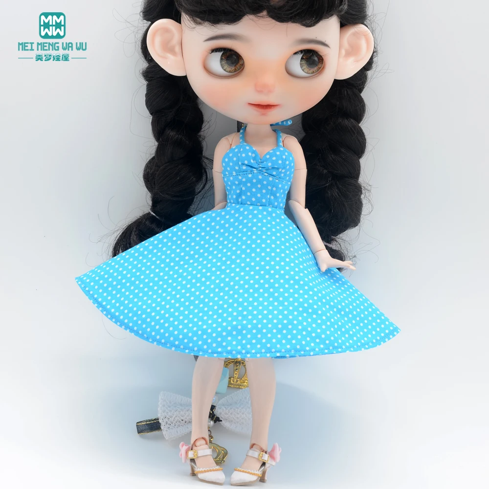 

2021 NEW 28-30cm Blyth Azone OB22 OB24 Doll Clothes Fashion big swing suspender skirt