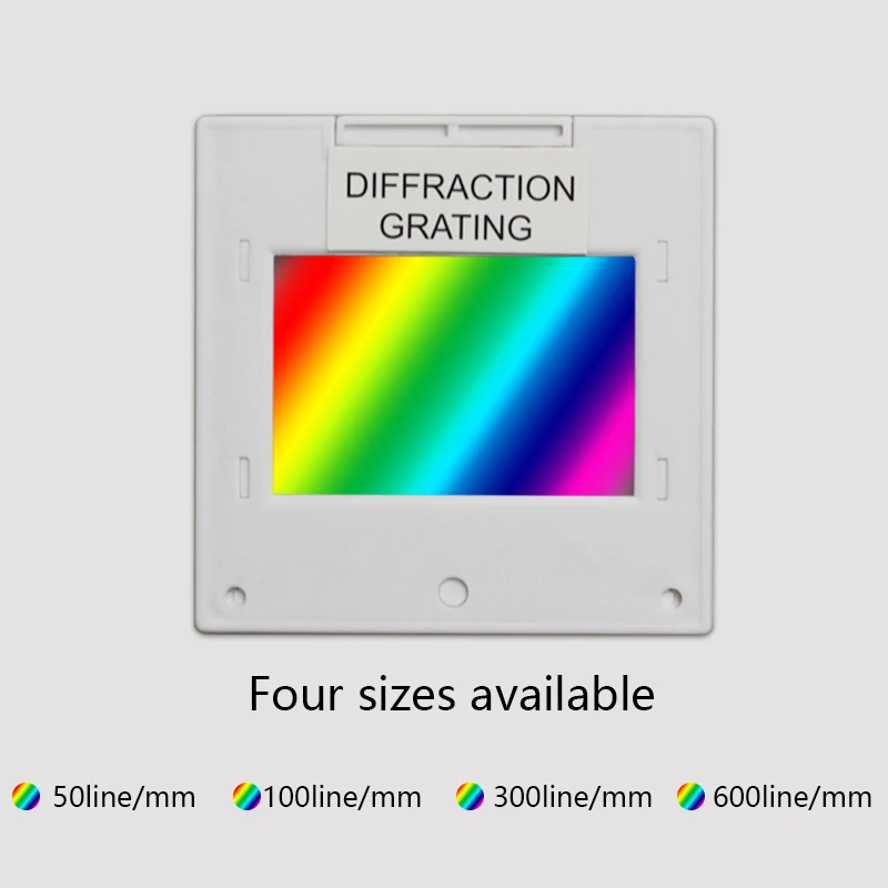 Griglia di diffrazione griglia ottica insegnamento dimostrazione trasmissione spettrofotometro a griglia imaging olografico 50x50mm