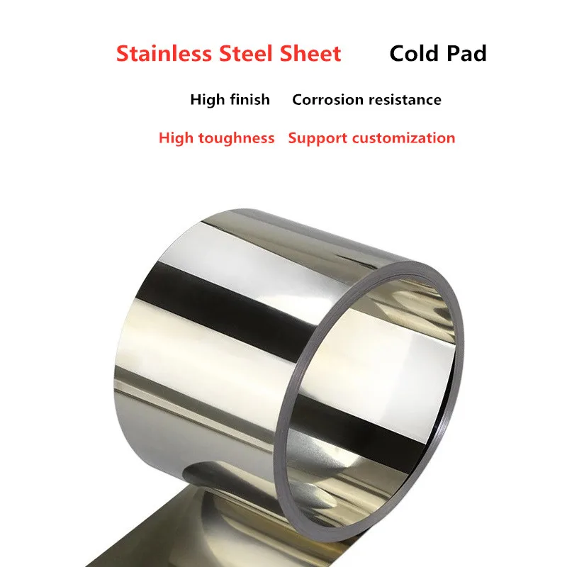 1 Meter 304 Stainless Steel Strip, Thin Steel Plate, Stainless Steel Sheet Steel Skin Stainless Steel Cold Welding Sheet