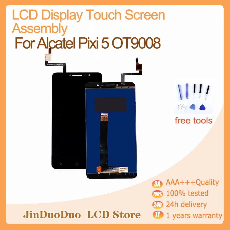 

5" Phone Lcds For Alcatel Pixi 5 OT9008 OT9008X LCD Display Touch Screen PanelDigitizer ComboAssembly Replacement Part