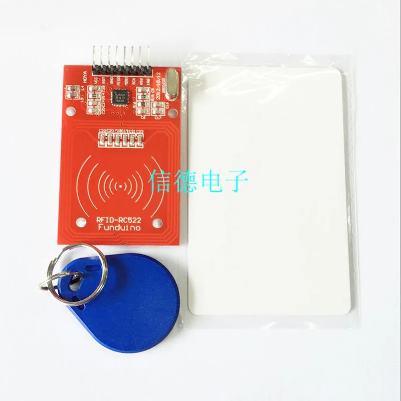 

MFRC-522 RFID Learning Kit Radio Frequency LC Induction Module To Send S50 Fudan Card Key Fob