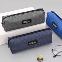 Estuches de lápices creativos Kawaii, caja de bolígrafos con cremallera, Material de tela Oxford, bolsa de lápices, suministros escolares de oficina, papelería