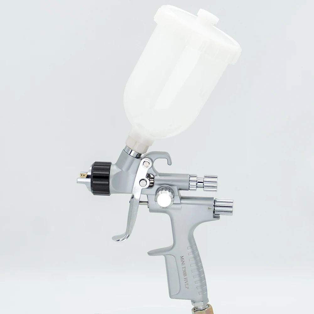 Imagem -03 - Mini Pistola de Pintura para Aerógrafo de Carro 1.0 mm Bocal Hvlp Profissional 250ml Copo Aerógrafo para Pintura Pneumático