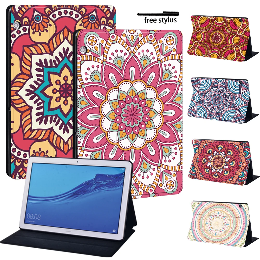 

Tablet Case for Huawei MediaPad T3 8.0"/T3 10 9.6"/T5 10 10.1" Mandala Pattern Case for MediaPad M5 Lite 10.1"/M5 10.8"