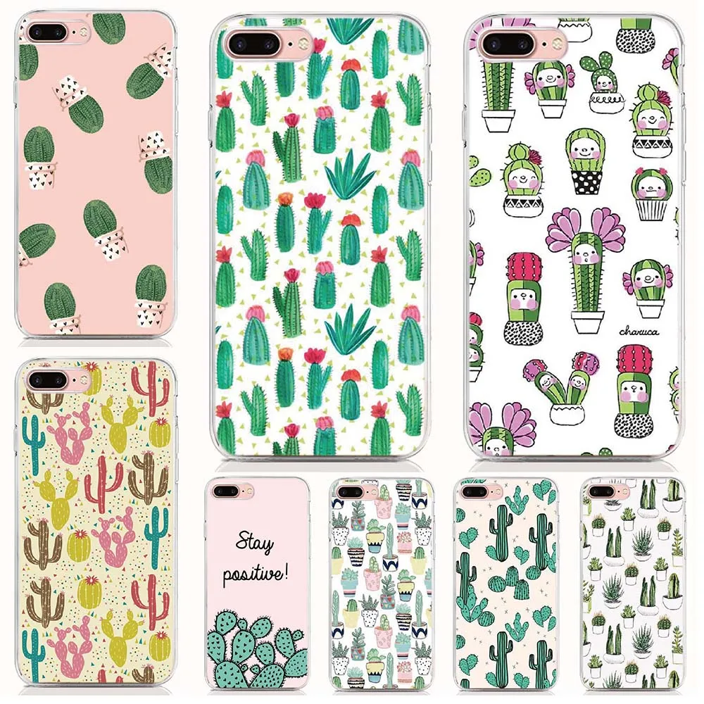 Rubber Soft TPU Fundas Cactus Phone Case For Alcatel 1 1S 1C 1X 1V 3 3L 3V 3X 2019 For Alcatel 3C 3 5V 3X Silicon Cover