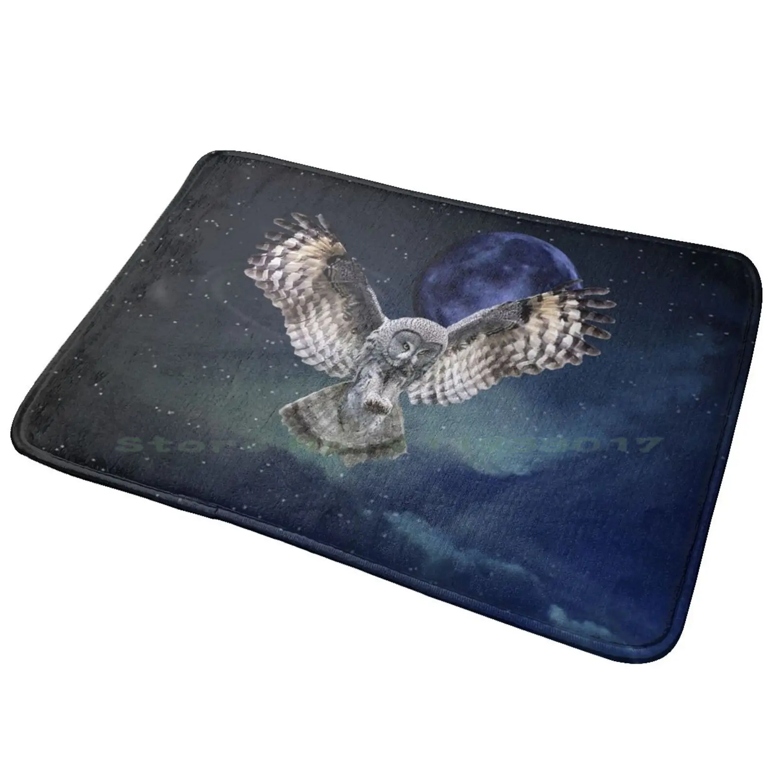 Owl In Flight Entrance Door Mat Bath Mat Rug Hold Fast Forever Sunset Infinity Rope Anchor Ship Boat Chillateez Sailor High