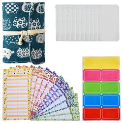 A6 Cute Binder Budget Planner Money Organizer with Zipper Envelopes,Expense Budget Sheet,Cash Saving, Bill and Tickets Organizer