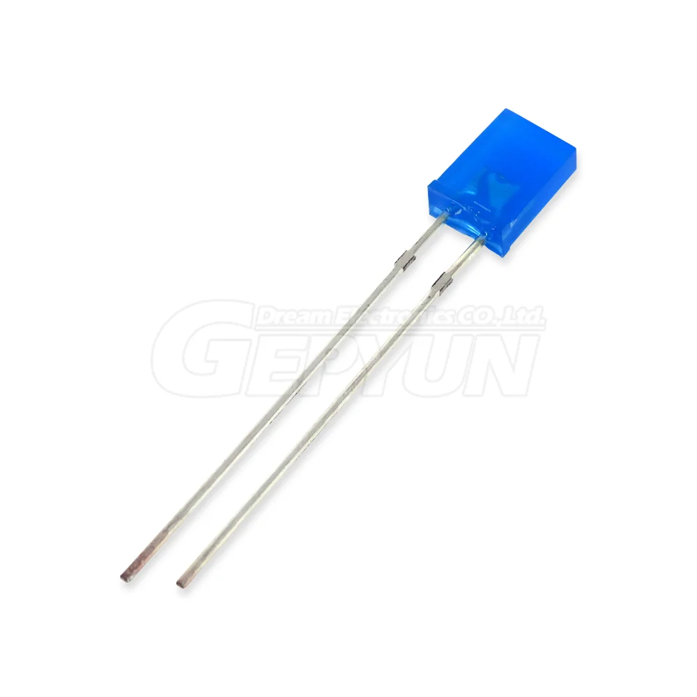 100Pcs 2X5X7 Vierkante Led 257 Rood Licht Emitterende Diode Blauw Rood Groen Wit Geel Elektronische Diy Kit
