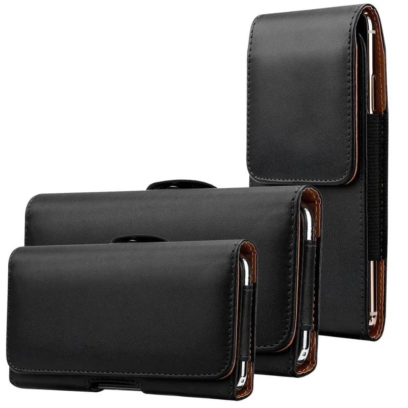 Funda magnética de cuero para teléfono móvil, bolsa de cintura para IPhone 12 Mini 11 Pro Max X Xr Xs Max 6 7 8 Plus, funda con Clip para cinturón