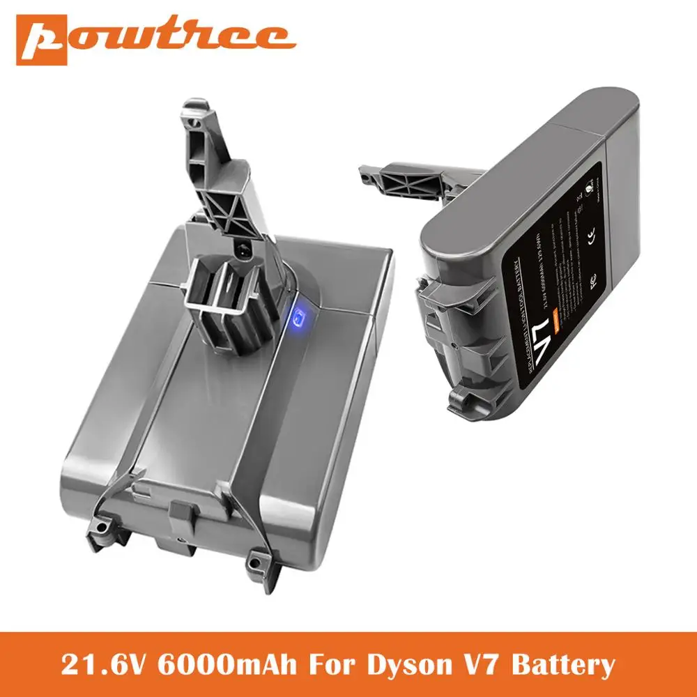 6000mAh 21.6V For Dyson V7 battery Motorhead Animal Trigger Car+Boat Absolute V7 Replacement Battery Handheld Vacuum Cleaners