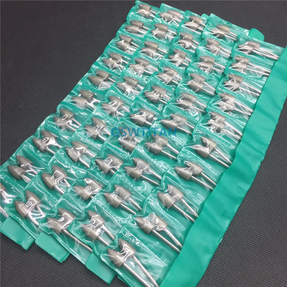 

100pcs Dental Lab Polishing Assorted Diamond Burs Millers Tooth Drill Jewelers Polishing material