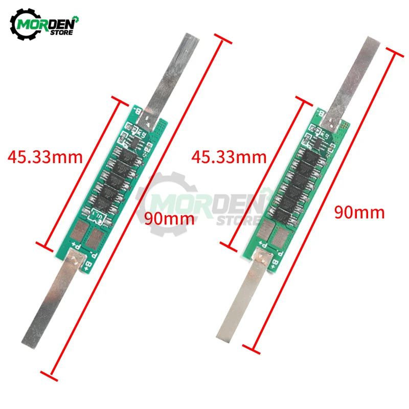 2A 3A 4.5A 6A 7.5A 9A BMS Protection Board For 1S 3.7V 18650 Li-Ion Lithium Battery 1-6MOS with Nickel strip