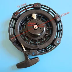 GT400 RECOIL STARTER FOR MITSUBISHI GT240 GM132 MEIKI 4HP ENGINE MBP20G PUMP PULL START PULLY REWIND SPRING GRIP ROPE ASSEMBLY