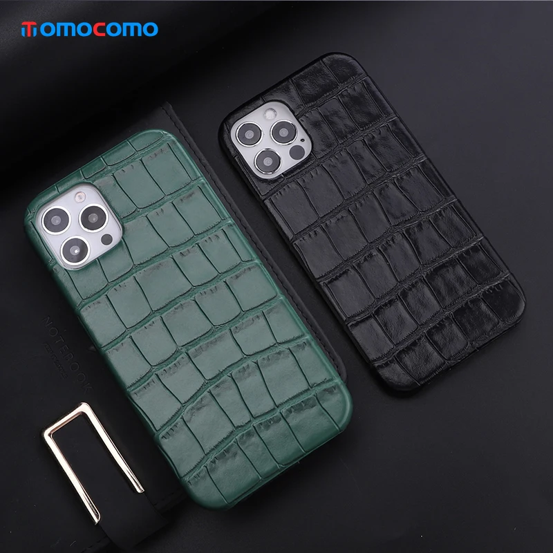 

Black Crocodile Texture Leather Phone Cover For iphone 11 12 13 Pro Max Mini 7 8 Plus X XR XS Luxury Shockproof Back Case Coque