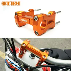 OTOM Motorcycle Integrative Molding Handlebar Base Off-road Handle Bar Riser w/ Bolts Mount For Chinese Dirt Bike KAYO T4 GUIZUN