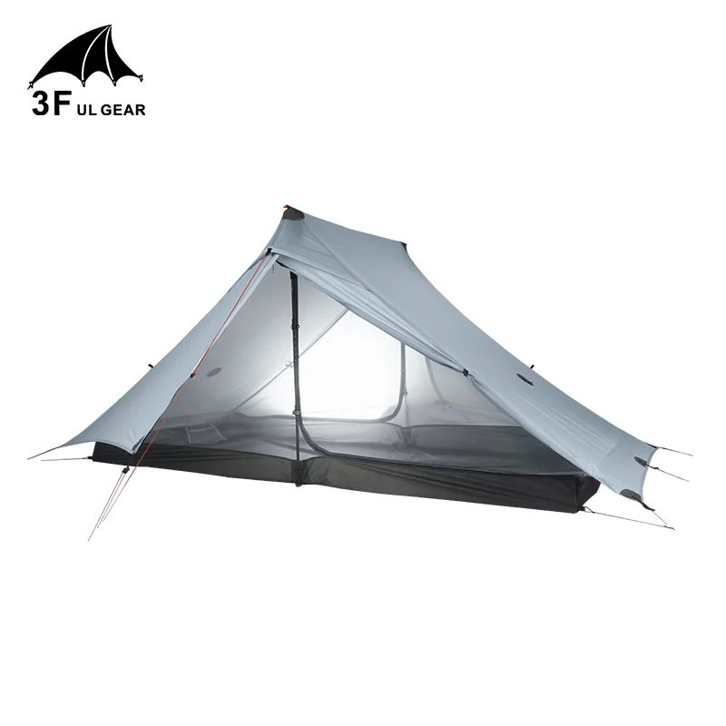 Imagem -03 - Gear-barraca de Acampamento Ultraleve Lanshan Pro Nylon 20d Profissional Ambos os Lados Silicon Tent Pessoas Estações 3f ul