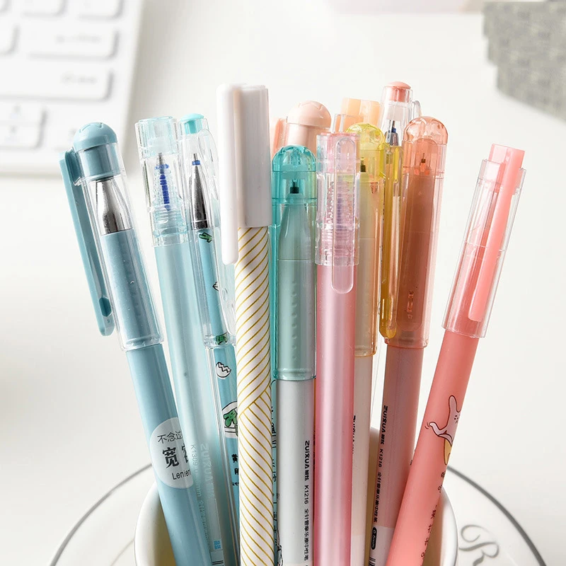 3pcs/4pcs/lot Erasable Pen 0.38mm Black Blue Ink Refill Cute Gel Pens Set Ballpoint Pen Writing School Office Kawaii Stationery