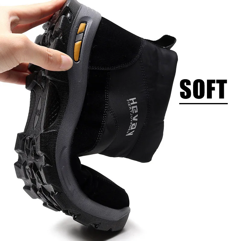 Men Shoes New Boots Men Winter Snow Boots Casual Men Winter Boots Outdoor Sneakers Furry Warm Male Shoe Waterproof Work Shoes