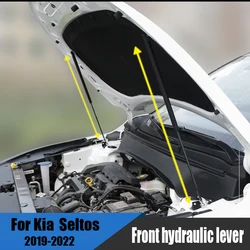 for Kia Seltos kx3 2019 2021 2022 car front cover hood hydraulic rod damper retrofit installation accessories