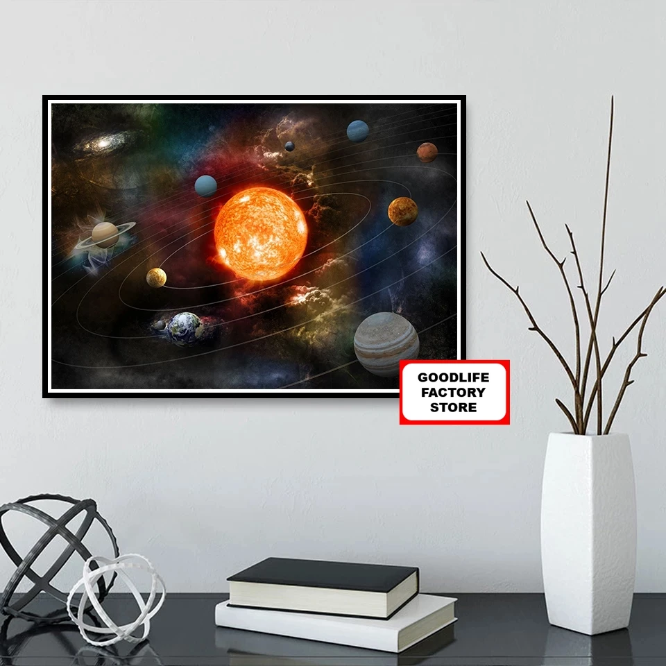 

5D DIY Diamond Painting Outer Space космос Solar System Planet Pictures Of Rhinestones Full Drill Cross Stitch Mosaic Home Decor