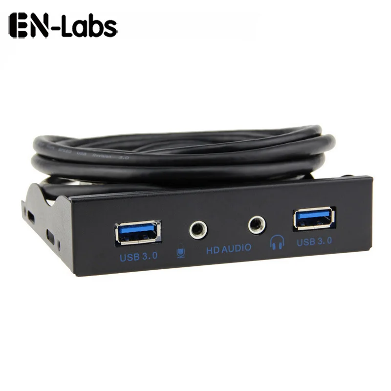 USB Hub Floppy PC Front Panel USB 2.0/3.0 Type-C Port HD Audio 3.5mm Earphone MIC Jack Desktop Computer Case 3.5