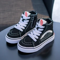 Children Shoes Kids Boy Sneakers Classical Lattice Board Shoes Big Kid Girls Embroidered Brand Kids Shoes Tenis Infantil