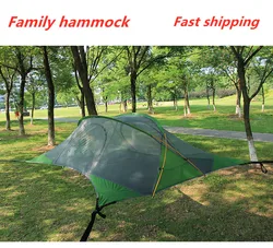 Family Hammock Triangle Tree Tent Family Travel Camping Fishing Self-driving Tour Extra Large Hammock Waterproof