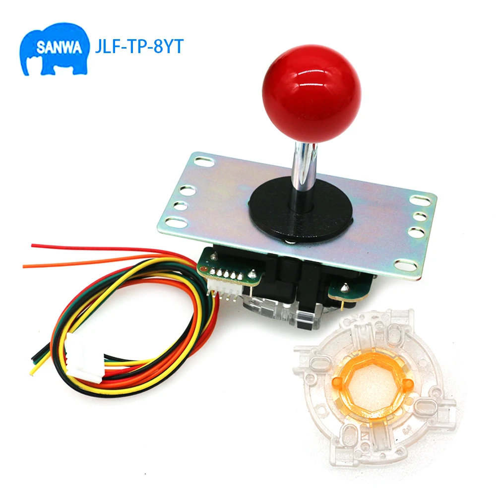 

Genuine SANWA Joystick JLF-TP-8YT With GT-Y Octagonal Restrictor MAME Stick Controller Arcade PC PS3 Game Machine DIY