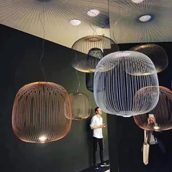 Plafonnier LED en forme de Cage d'oiseau Foscarini, design nordique créatif, luminaire décoratif d'intérieur, idéal pour une Villa, un salon ou une salle à manger