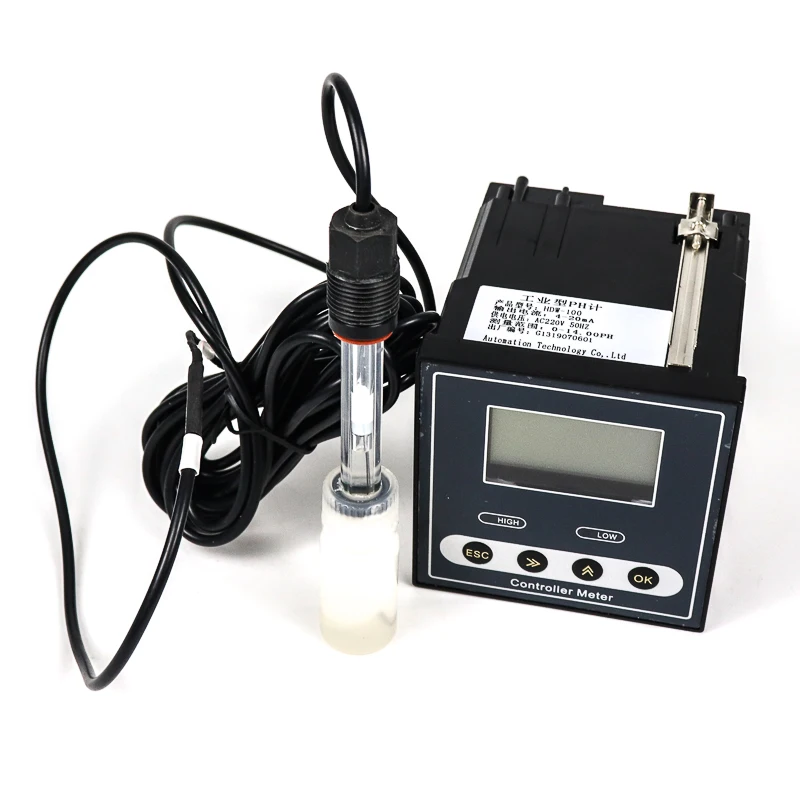 Imagem -06 - Sensor On-line do Medidor de ph do Eletrodo de Vidro Sensor de ph para Tratamento de Água Residual Controlador de ph da Planta