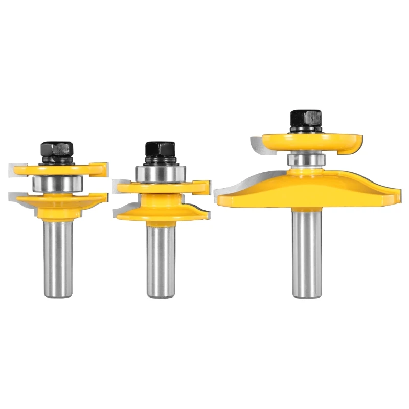 YUSUN  Stile&Rail Assembles-Roman Ogee Bit Router Bit Cove 1-3/4 Carbide Cutters Woodeorking Milling Cutter For Wood End Mill