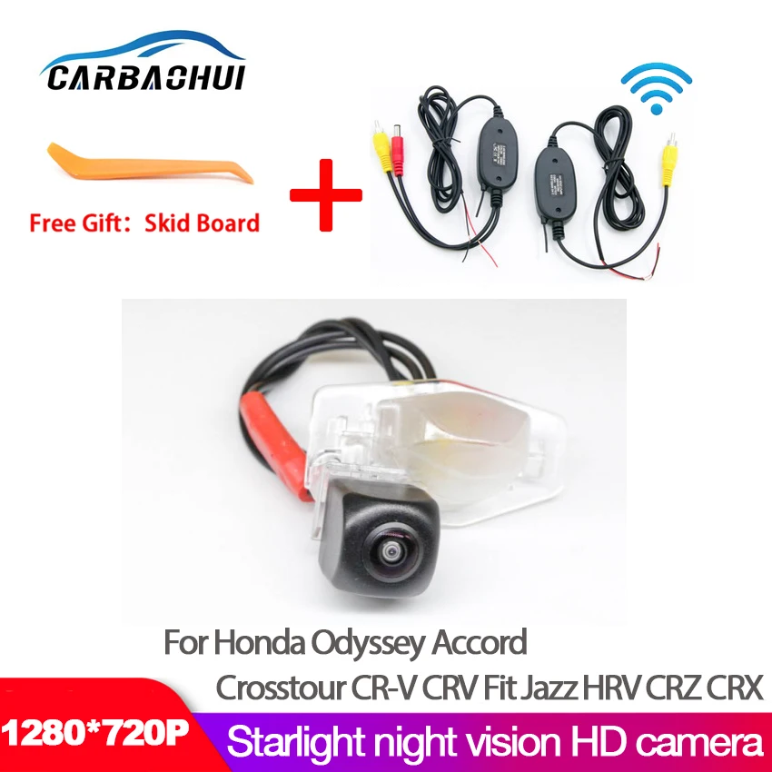 170 degrees 1080x720P HD CCD Vehicle Rear View Reverse Camera For Honda Odyssey Accord Crosstour CR-V CRV Fit Jazz HRV CRZ CRX