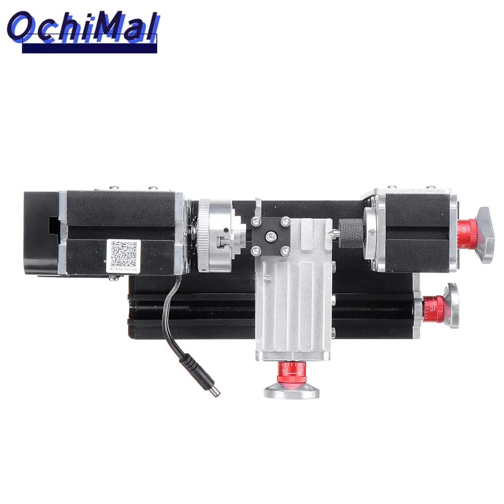 TZ20002MR Mini Wood Lathe 12V DC 5A 60W Multi-purpose Metal Rotating Lathe Machine 12000r/min Motor 110V US /220VEU Plug