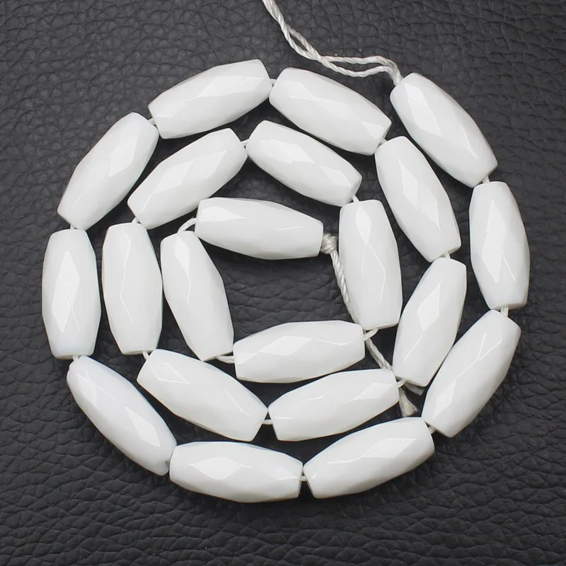 Faceted white porcelain agates Oval beads per strand,DIY Jewelry Making ! We provide mixed wholesale for all items !